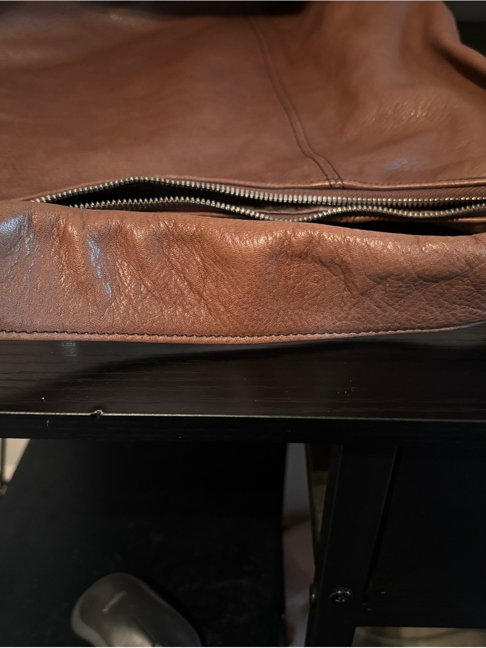 Authentic FURLA Brown Pebbled Leather Hobo Bag Excellent Condition-Italian Made - Picture 15 of 15